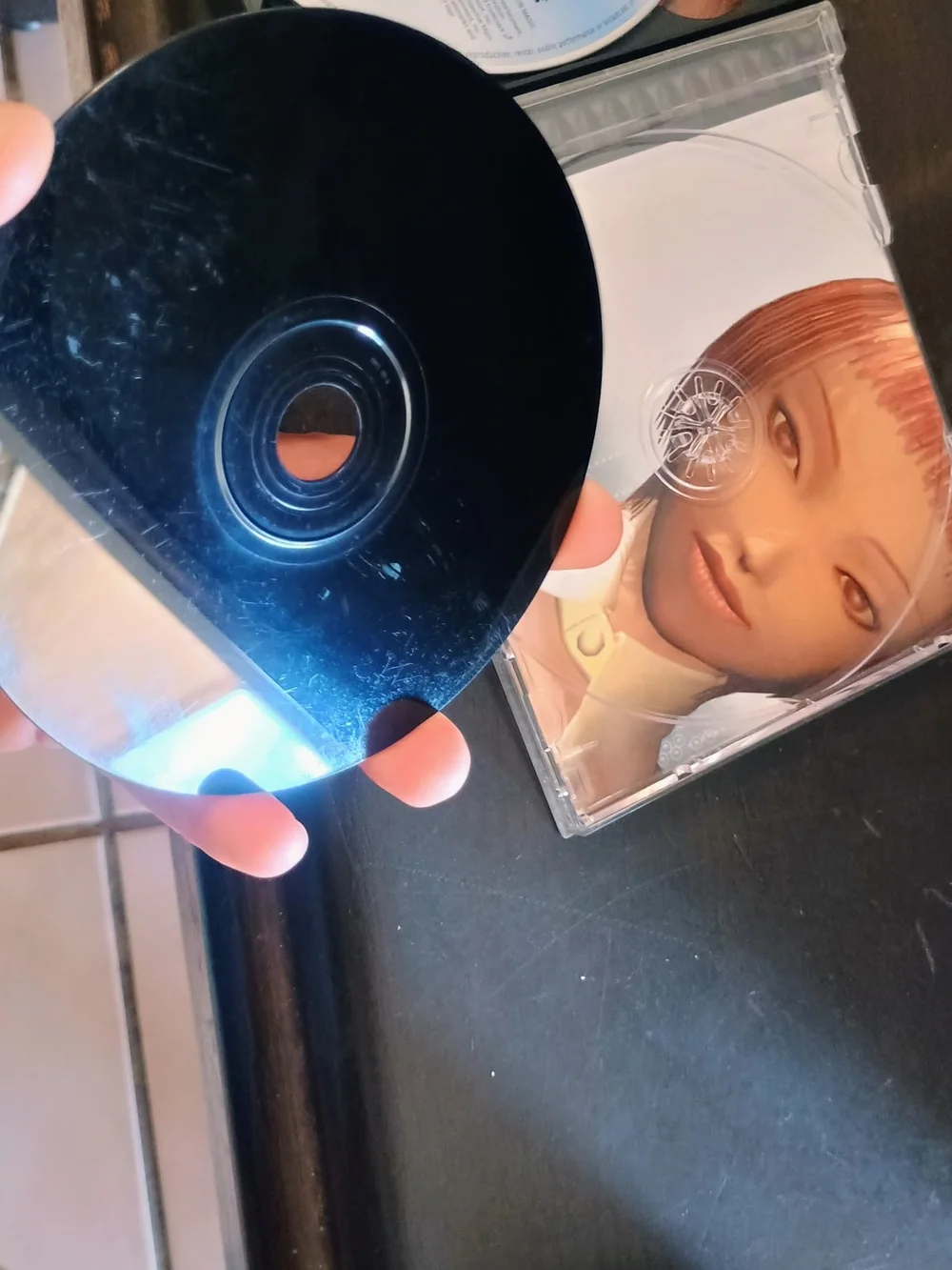 Sony PlayStation Galerians Disc with Pink and Silver Artwork